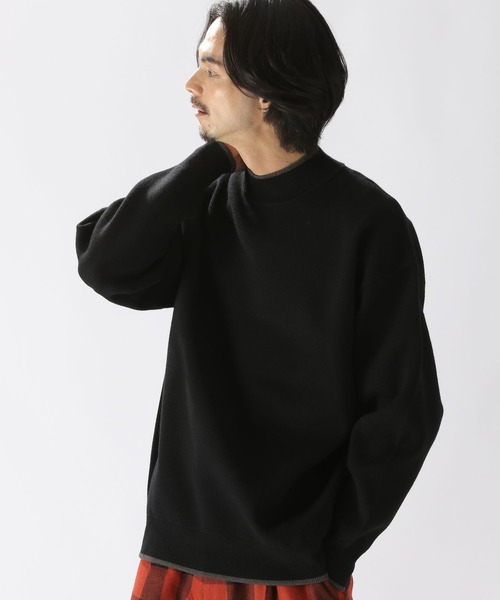 niko and...（ニコアンド）の「ダブルジャガードモックネックニットプルオーバー（ニット/セーター・メンズ・ボルドー/ダークブラウン/ブラック/アイボリー・MEDIUM/LARGE）」の19枚目の写真