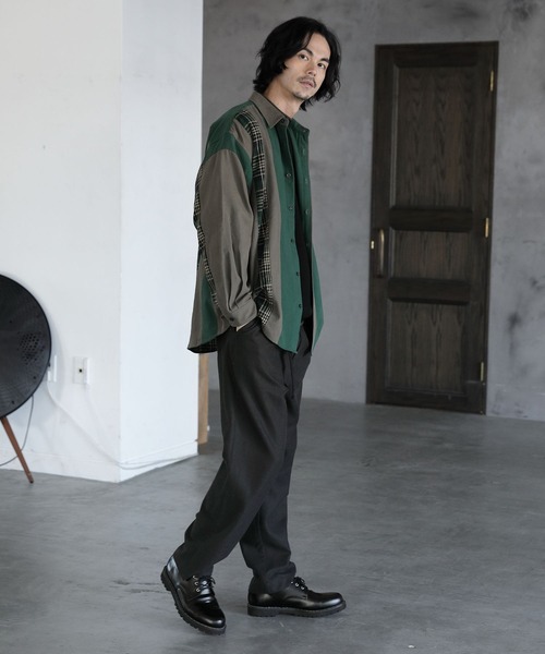 niko and...（ニコアンド）の「ダブルジャガードモックネックニットプルオーバー（ニット/セーター・メンズ・ボルドー/ダークブラウン/ブラック/アイボリー・MEDIUM/LARGE）」の18枚目の写真