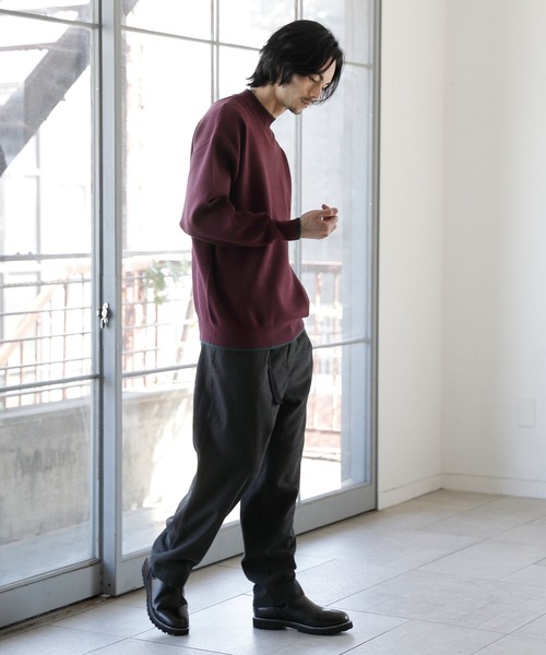 niko and...（ニコアンド）の「ダブルジャガードモックネックニットプルオーバー（ニット/セーター・メンズ・ボルドー/ダークブラウン/ブラック/アイボリー・MEDIUM/LARGE）」の13枚目の写真