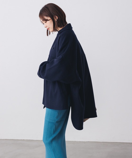 hunch（ハンチ）の「ウールライクメルトンポンチョコート（ポンチョ