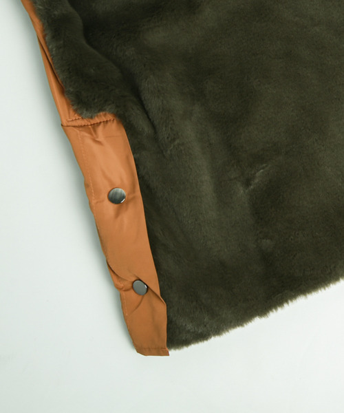 La-gemme（ラジェム）の「異素材切り替えファージャケット（その他アウター・レディース・ブラック/カーキ/ブラウン・フリー）」の19枚目の写真