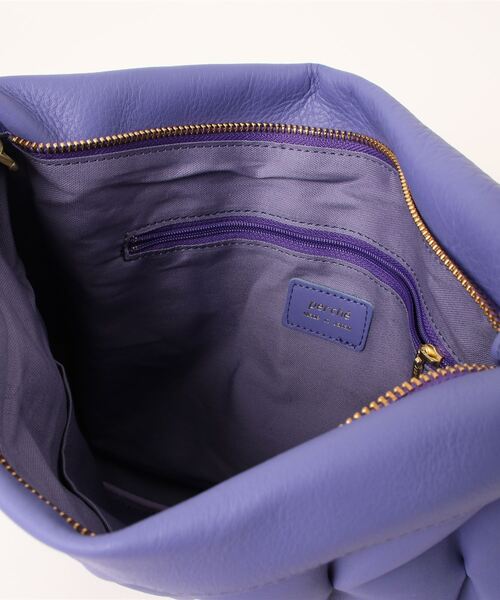 perche（ペルケ）の「ペルケ perche / 牛革タックボンディング調クラッチショルダー（クラッチバッグ・レディース・パープル/ブラック/シルバー・FREE）」の7枚目の写真