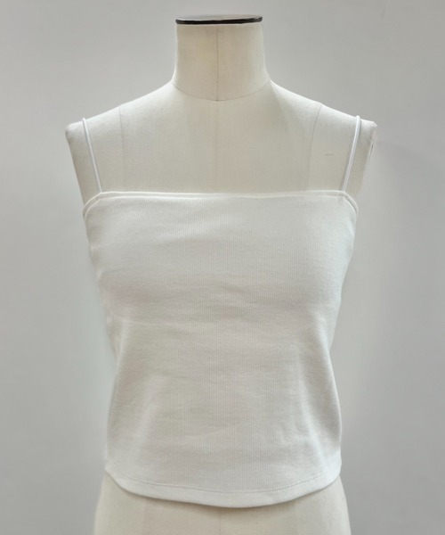 BABYLONE(バビロン)の「ベアテレコパット付きキャミソール(キャミソール・レディース・ブラック/サンドグレー/オフホワイト・フリー)」の2枚目の写真