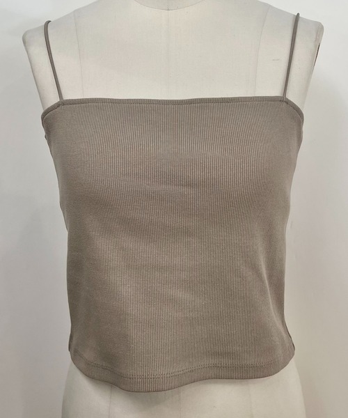 BABYLONE(バビロン)の「ベアテレコパット付きキャミソール(キャミソール・レディース・ブラック/サンドグレー/オフホワイト・フリー)」の5枚目の写真