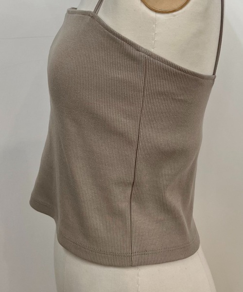 BABYLONE(バビロン)の「ベアテレコパット付きキャミソール(キャミソール・レディース・ブラック/サンドグレー/オフホワイト・フリー)」の6枚目の写真