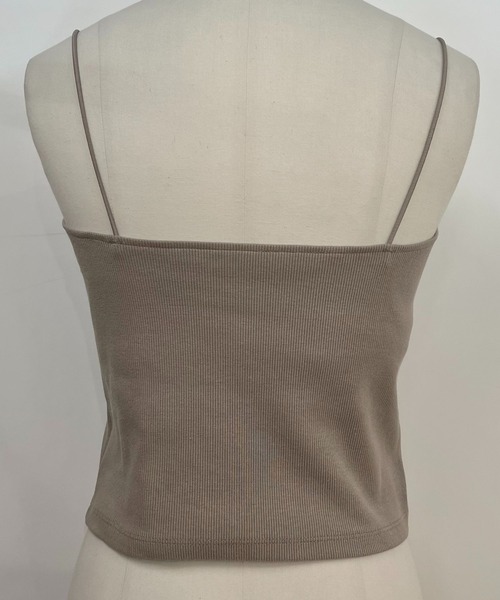 BABYLONE(バビロン)の「ベアテレコパット付きキャミソール(キャミソール・レディース・ブラック/サンドグレー/オフホワイト・フリー)」の7枚目の写真