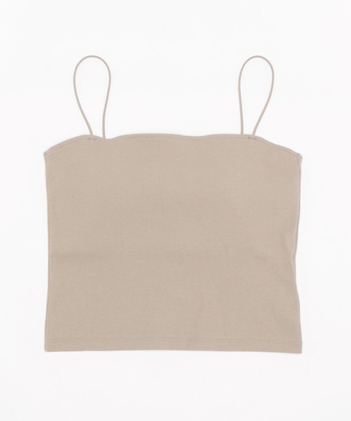 BABYLONE(バビロン)の「ベアテレコパット付きキャミソール(キャミソール・レディース・ブラック/サンドグレー/オフホワイト・フリー)」の12枚目の写真
