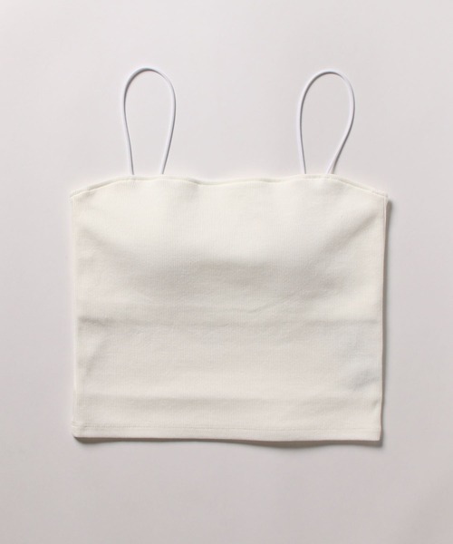 BABYLONE(バビロン)の「ベアテレコパット付きキャミソール(キャミソール・レディース・ブラック/サンドグレー/オフホワイト・フリー)」の14枚目の写真