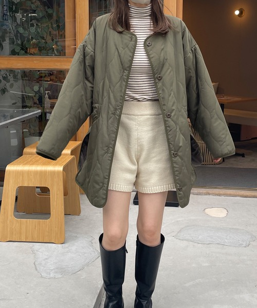 LE MORE（リモア）の「ニットショートパンツ（その他パンツ・レディース・アイボリー/ブラック/ベージュ・FREE）」の22枚目の写真