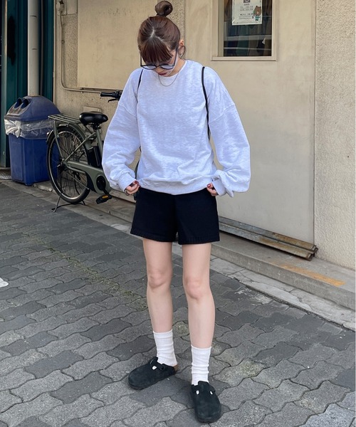 LE MORE（リモア）の「ニットショートパンツ（その他パンツ・レディース・アイボリー/ブラック/ベージュ・FREE）」の11枚目の写真