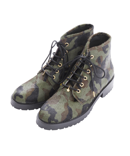 X-girl(エックスガール)の「FLYNN(ブーツ・レディース・ブラック/オリーブ/ベージュ・23cm/25cm/24cm)」の3枚目の写真