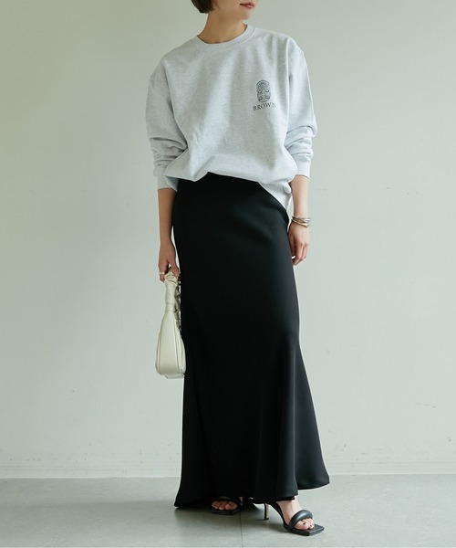 GALLARDAGALANTE(ガリャルダガランテ)の「Brown Univ. ロゴスウェット/GY【オンラインストア限定商品】(スウェット・レディース・グレー・FREE)」の5枚目の写真