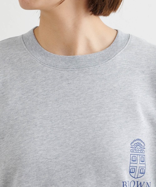 GALLARDAGALANTE(ガリャルダガランテ)の「Brown Univ. ロゴスウェット/GY【オンラインストア限定商品】(スウェット・レディース・グレー・FREE)」の21枚目の写真