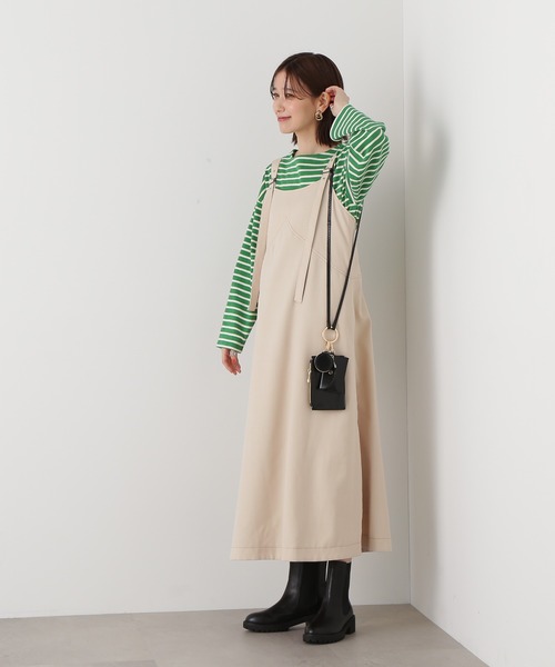 N.（N. Natural Beauty Basic）（エヌエヌナチュラルビューティーベーシック）の「◆バスクボーダーロンＴ（Tシャツ/カットソー・レディース・グリーン系その他/ホワイト系その他/ホワイト系その他2・MEDIUM）」の11枚目の写真