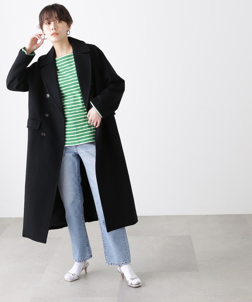 N.（N. Natural Beauty Basic）（エヌエヌナチュラルビューティーベーシック）の「◆バスクボーダーロンＴ（Tシャツ/カットソー・レディース・グリーン系その他/ホワイト系その他/ホワイト系その他2・MEDIUM）」の17枚目の写真