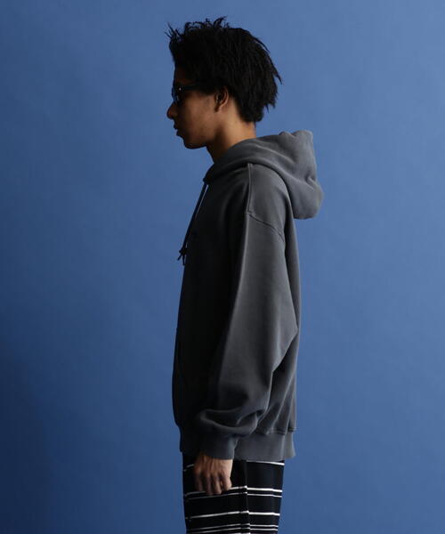 schott(ショット)の「【WEB LIMITED】Schott/ショット/PIGMENT DYE HOODED SWEAT ROTTWEILER/ピグメントダイ パーカー "ロットワイラー"(パーカー・メンズ・ベージュ/オレンジ/ブラック・2XL/L/XL/M)」の20枚目の写真
