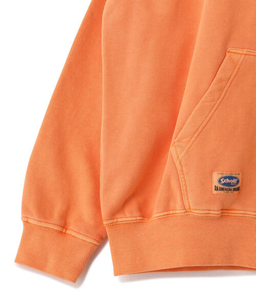 schott(ショット)の「【WEB LIMITED】Schott/ショット/PIGMENT DYE HOODED SWEAT ROTTWEILER/ピグメントダイ パーカー "ロットワイラー"(パーカー・メンズ・ベージュ/オレンジ/ブラック・2XL/L/XL/M)」の22枚目の写真