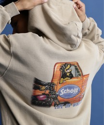 schott | 【WEB LIMITED】Schott/ショット/PIGMENT DYE HOODED SWEAT ROTTWEILER/ピグメントダイ パーカー "ロットワイラー"(パーカー)
