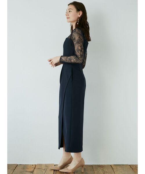 LAGUNAMOON（ラグナムーン）の「【WEB限定】LADYスリーブレースカッティングドレス（ドレス・レディース・ブラック/ネイビー・SMALL/MEDIUM）」の20枚目の写真