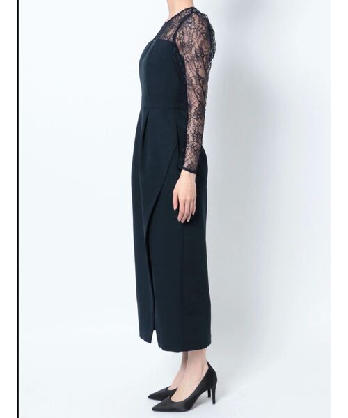 LAGUNAMOON（ラグナムーン）の「【WEB限定】LADYスリーブレースカッティングドレス（ドレス・レディース・ブラック/ネイビー・SMALL/MEDIUM）」の12枚目の写真