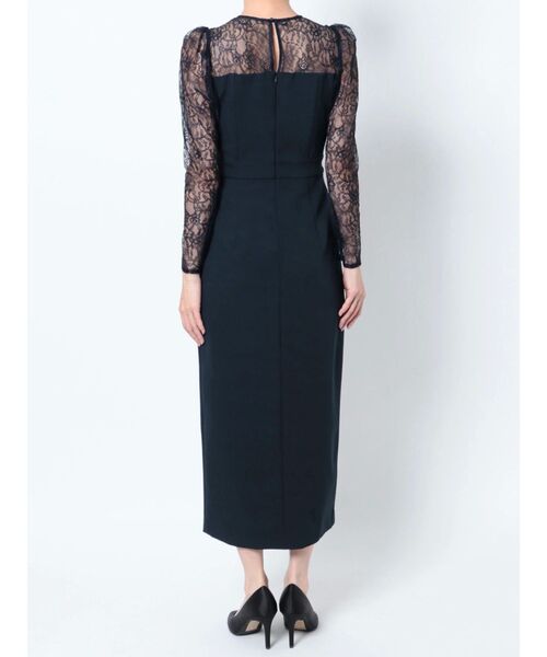 LAGUNAMOON（ラグナムーン）の「【WEB限定】LADYスリーブレースカッティングドレス（ドレス・レディース・ブラック/ネイビー・SMALL/MEDIUM）」の7枚目の写真