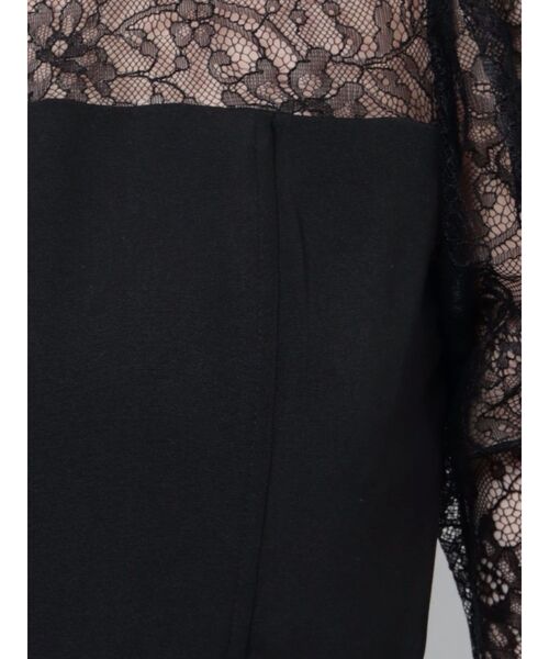 LAGUNAMOON（ラグナムーン）の「【WEB限定】LADYスリーブレースカッティングドレス（ドレス・レディース・ブラック/ネイビー・SMALL/MEDIUM）」の8枚目の写真