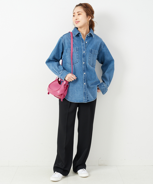 HASHIBAMI(ハシバミ)の「【Hashibami 】別注ショルダーバッグ(ショルダーバッグ・レディース・ホワイト/ピンク/ブルー・FREE)」の6枚目の写真