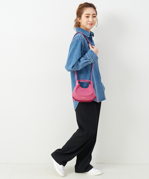 HASHIBAMI(ハシバミ)の「【Hashibami 】別注ショルダーバッグ(ショルダーバッグ・レディース・ホワイト/ピンク/ブルー・FREE)」の7枚目の写真