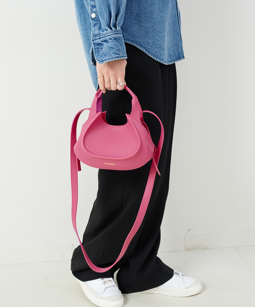 HASHIBAMI(ハシバミ)の「【Hashibami 】別注ショルダーバッグ(ショルダーバッグ・レディース・ホワイト/ピンク/ブルー・FREE)」の11枚目の写真