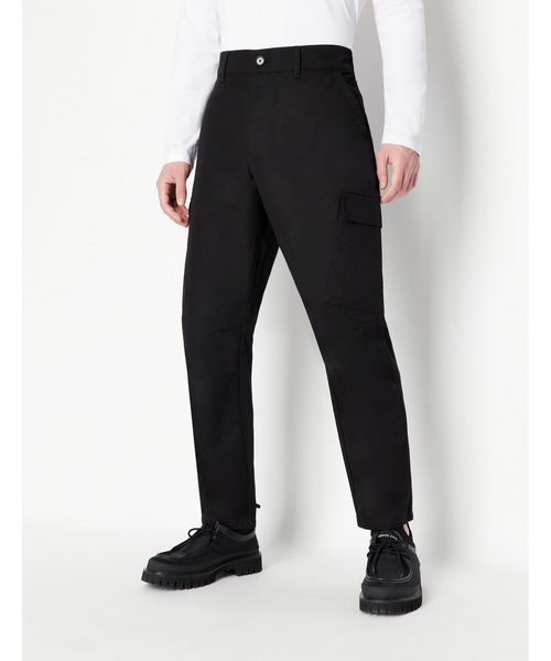 ARMANI EXCHANGE(アルマーニエクスチェンジ)の「【A|X アルマーニ エクスチェンジ】カーゴパンツ(チノパンツ・メンズ・ブラック・34inch/28inch/30inch/32inch)」の1枚目の写真