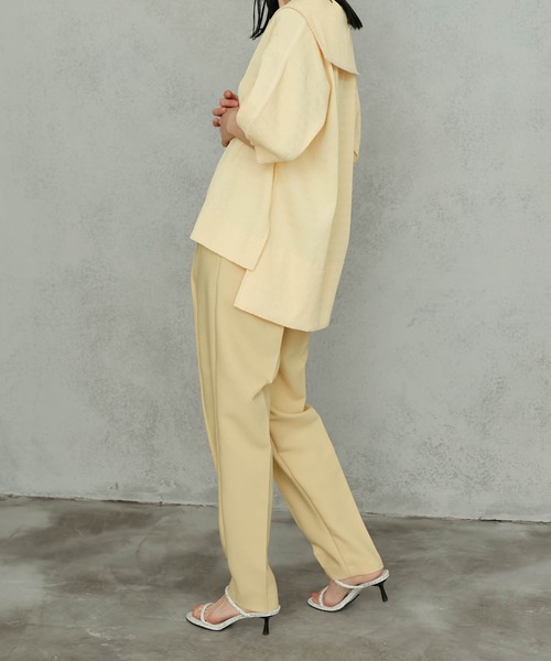 Hermes エルメス ウール スラックス パンツ スーツ 52 Maisones.（メゾネス）の「Slit Belt Trousers | スリットベルト
