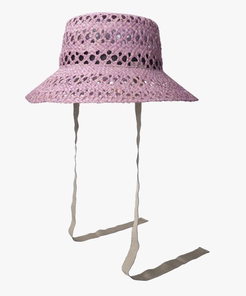 kaorinomori（カオリノモリ）の「kaorinomori ティーハット（ハット・レディース・ライトパープル/ナチュラル・M/57.5cm）」の9枚目の写真