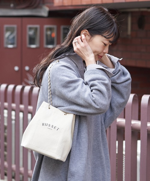 russet（ラシット）の「＜Blue Label＞巾着ショルダーバッグ(CE-1034)（ショルダーバッグ・レディース・ベージュ/アイボリー/グレー・FREE）」の20枚目の写真