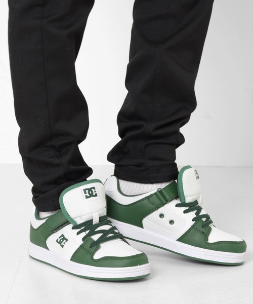 GLAZOS（グラソス）の「【DC】ベルクロ付きバイカラースニーカー（スニーカー・キッズ・ブラック/グリーン・25cm/24cm）」の2枚目の写真