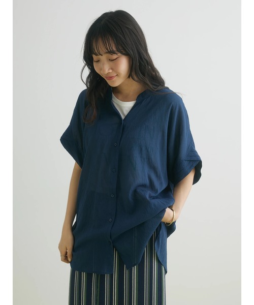 CRAFT STANDARD BOUTIQUE(クラフトスタンダードブティック)の「ヴィンテージボイルミルフィーユチュニック(チュニック・レディース・ブルー/グリーン/オフホワイト/ネイビー・FREE)」の16枚目の写真