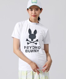 [GOLF][WOMEN] ハイストレッチ シルエットロゴ モックネックTシャツ