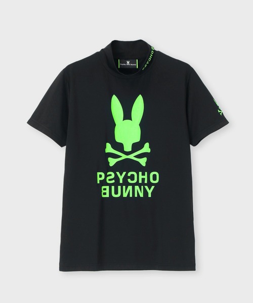 Psycho Bunny（サイコバニー）の「[GOLF][WOMEN] ハイストレッチ シルエットロゴ モックネックTシャツ（Tシャツ/カットソー・レディース・ライトイエロー/ブラック/ホワイト/オレンジ・1/2）」の2枚目の写真