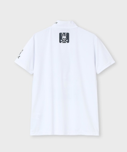 Psycho Bunny（サイコバニー）の「[GOLF][WOMEN] ハイストレッチ シルエットロゴ モックネックTシャツ（Tシャツ/カットソー・レディース・ライトイエロー/ブラック/ホワイト/オレンジ・1/2）」の5枚目の写真