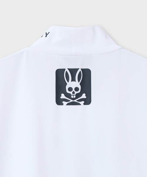 Psycho Bunny（サイコバニー）の「[GOLF][WOMEN] ハイストレッチ シルエットロゴ モックネックTシャツ（Tシャツ/カットソー・レディース・ライトイエロー/ブラック/ホワイト/オレンジ・1/2）」の7枚目の写真