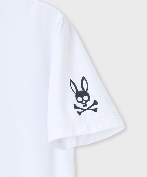 Psycho Bunny（サイコバニー）の「[GOLF][WOMEN] ハイストレッチ シルエットロゴ モックネックTシャツ（Tシャツ/カットソー・レディース・ライトイエロー/ブラック/ホワイト/オレンジ・1/2）」の8枚目の写真