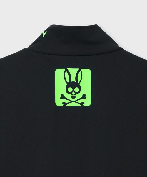 Psycho Bunny（サイコバニー）の「[GOLF][WOMEN] ハイストレッチ シルエットロゴ モックネックTシャツ（Tシャツ/カットソー・レディース・ライトイエロー/ブラック/ホワイト/オレンジ・1/2）」の9枚目の写真