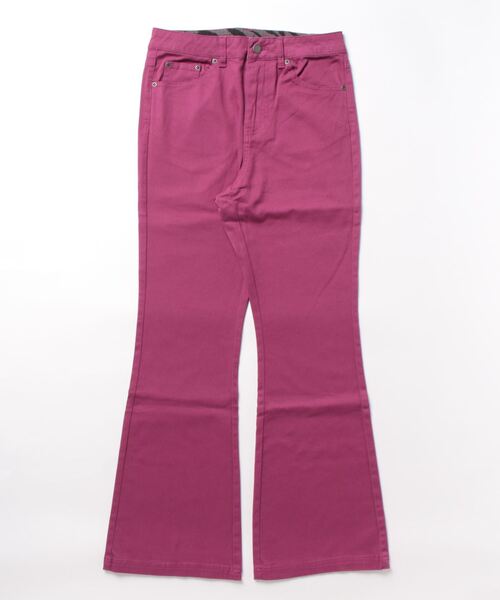 ROXY(ロキシー)の「FLARE PANTS/ロキシーストレッチフレアパンツ(その他パンツ・レディース・マルチ/ブラック/パープル・LARGE/MEDIUM)」の2枚目の写真