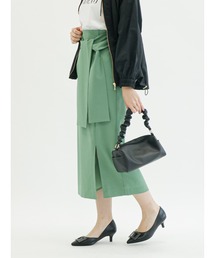 Te chichi | 麻調リボンタイトスカート(スカート)