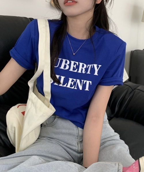 Vipoa(ヴィポア)の「PUBERTYコンパクトTシャツ(Tシャツ/カットソー・レディース・ブルー/グリーン/グレー/ホワイト・FREE)」の19枚目の写真