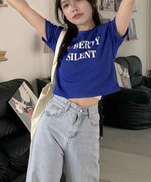 Vipoa(ヴィポア)の「PUBERTYコンパクトTシャツ(Tシャツ/カットソー・レディース・ブルー/グリーン/グレー/ホワイト・FREE)」の10枚目の写真