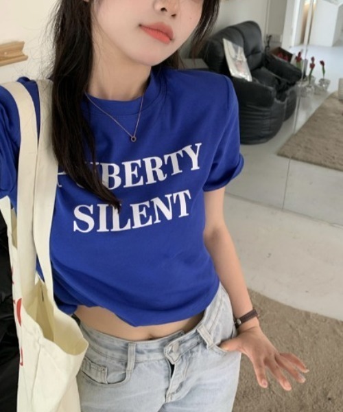 Vipoa(ヴィポア)の「PUBERTYコンパクトTシャツ(Tシャツ/カットソー・レディース・ブルー/グリーン/グレー/ホワイト・FREE)」の16枚目の写真