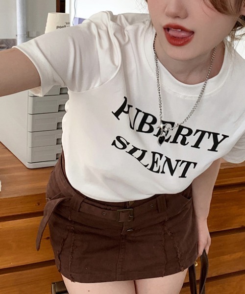 Vipoa(ヴィポア)の「PUBERTYコンパクトTシャツ(Tシャツ/カットソー・レディース・ブルー/グリーン/グレー/ホワイト・FREE)」の15枚目の写真