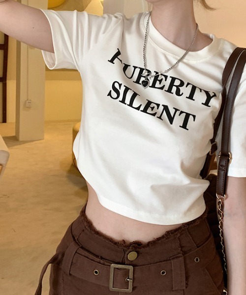 Vipoa(ヴィポア)の「PUBERTYコンパクトTシャツ(Tシャツ/カットソー・レディース・ブルー/グリーン/グレー/ホワイト・FREE)」の5枚目の写真