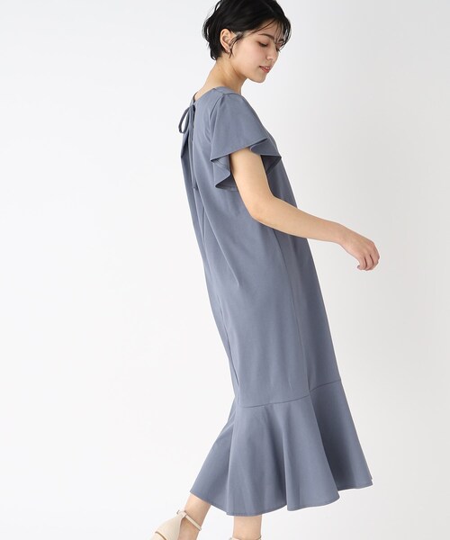 シルクタッチマーメイドジャージワンピース【UV/接触冷感/洗濯機洗い可】