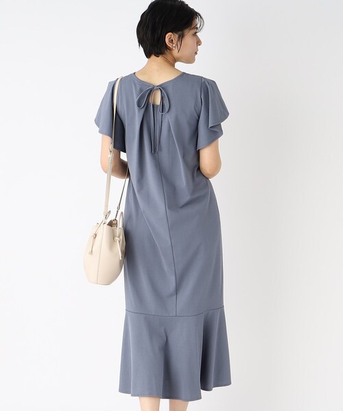 シルクタッチマーメイドジャージワンピース【UV/接触冷感/洗濯機洗い可】